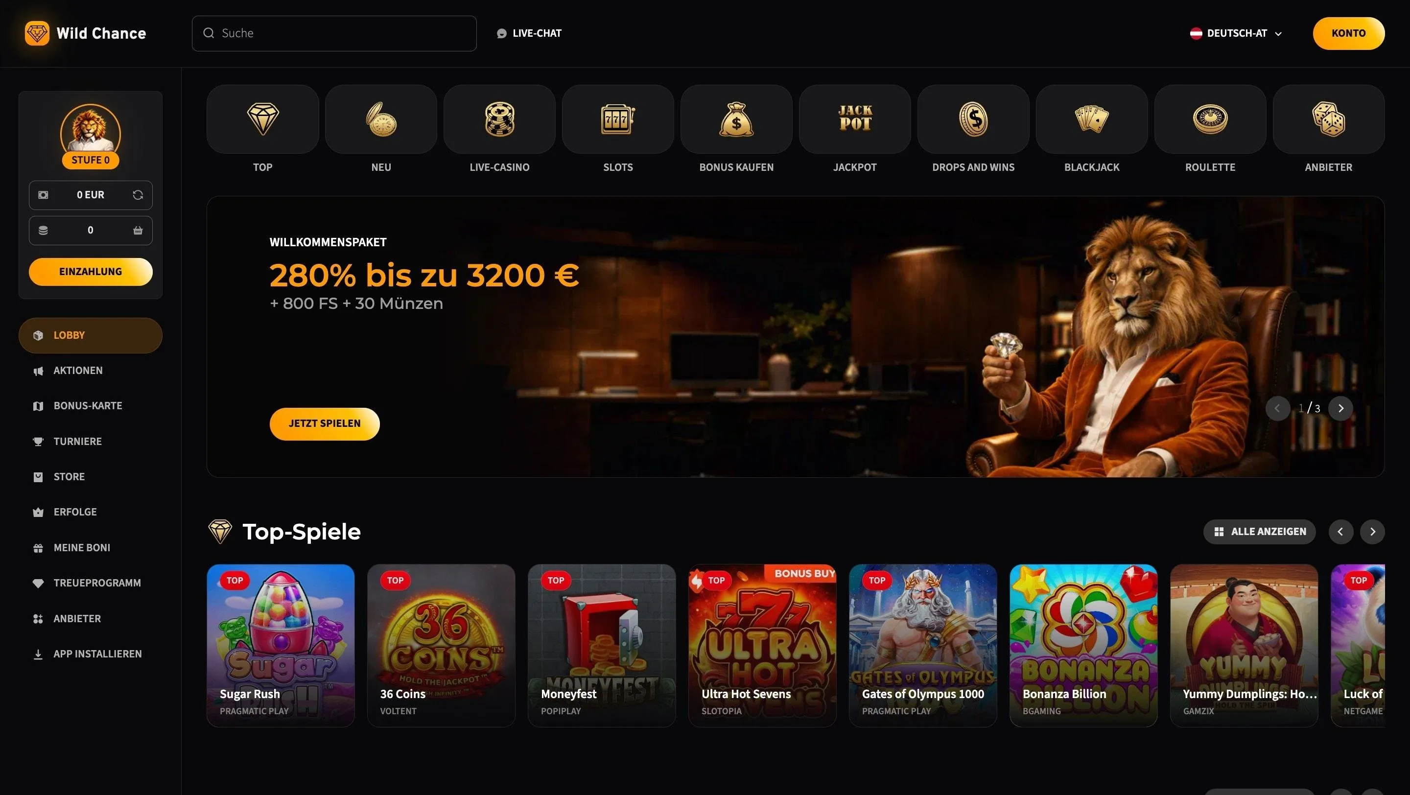Wild Chance Online Casino Österreich legal
